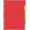 PAGNA Intercalaires en carton, A4, 6 touches, 6 couleurs