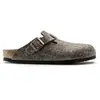 Birkenstock Boston Wool Felt - Sandales d'hiver Cacao 44 - Normal