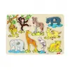 Puzzle en Bois Encastrables Les Animaux Africains - Gokii - 9 pièces