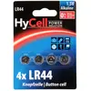 Hycell - Lot de piles alcalines LR44 (4 pièces)