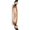 Montre Femme - Fossil - ES4700 Mini Carlie - Cuir Noir - Quartz - Étanchéité 30m