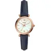 Fossil Fossil Montre Bleu Analogique Femmes Carlie Mini Es4502