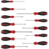 Jeu de tournevis SoftFinish Wiha - 12 pièces - Rouge et noir