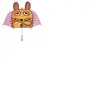 Playshoes parapluie avec écouteurs rose 70 cm