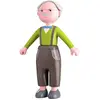 HABA - Poupée articulée grand-père Kurt - Little Friends - à partir de 3 ans