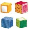 Cubes d'éveil en tissu - HABA - Version Française - Jaune - Mixte - A partir de 6 mois