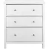 Ebuy24 - Commode 3 tiroirs 84,8x39,5x96 cm en pin blanc - chilom