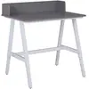 Bureau enfant évolutif 80x60 cm gris et blanc