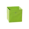 LINKS Boîte de rangement - Winny - Pliable - Tissu - Vert - Anneau en métal