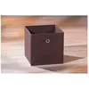 LINKS Boîte de rangement en tissu - l 32 x P 32 x H 32 cm - Marron