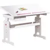 LINKS Bureau Baru avec plateau inclinable et réglable 109x55x64/90h pin massif Inter Link