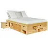 SWITHOME 3S. x Home Lit en Pin Massif avec tiroirs de rangement IRIVO bois