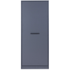 Armoire 1 porte 3 étagères OMBRE
