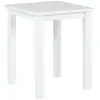 PARIS PRIX Maisonetstyles Table D'appoint Carrée 45x55 Cm En Pin Massif Blanc