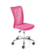 Inter Link Chaise de bureau avec roues réglables en hauteur en éco-cuir fuchsia et polyester