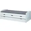 3S. x Home Lit en Pin Massif 90x190 ULLI Blanc