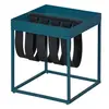 Interlink Table d'appoint Nubis en métal et feutre bleu scandinave