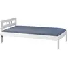 LINKS Cadre de lit Fana 96x206x72h pin massif peint à l'eau blanc - Inter Link