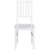 Inter Link - Ensemble de 2 chaises - Hêtre Massif - Finition Blanche - Westerland 7.1