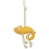 Jouet pour chien chamélion la corde en cuir Trixie Jaune 45 cm 35997
