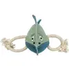 Jouet pour chien poisson sur corde en cuir Trixie Vert 28 cm 35996