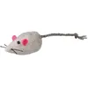 TRIXIE Souris avec cloche, en peluche, catnip 5 cm