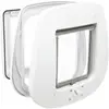 TRIXIE Chatière 4 positions pour portes en verre 27 x 27 cm Blanc