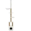 TRIXIE Griffoir pour chat Aurelio 220-250 cm Blanc et marron TU