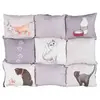 Trixie 37074 Tapis de Couchage Patchwork Cat Gris 55 x 45 cm