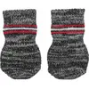 Chaussettes pour chiens TRIXIE - Taille XS-S - Coton anti-dérapant - Gris