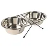 Trixie - Eat On Feet Set de gamelles en acier inoxydable pour chiens