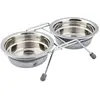 Trixie Eat on Feet Two Lot de 6 gamelles Anti-hochet pour Chien 1,5 l