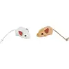 Trixie - Souris avec noyau catnip, en peluche, catnip 5 cm, 6 pcs