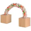 Trixie Jouet Corde Avec Blocs Bois Pour Rongeurs, 20 Cm - Mon Animalerie