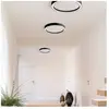 Bopp Aura Plafonnier LED Ø 55cm blanc/noir