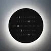 Escale Applique murale LED BLADE O'CLOCK, noire, Ø 59 cm Horloge mural...