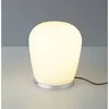 lampe à poser LED Cara de Bopp, couleur aluminium, Ø 18 cm, verre