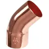 Ecolands - Raccord cuivre coudé 45° à souder - Mâle / femelle - ø 16 mm