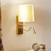 Hufnagel Applique murale Havanna avec bras de lecture LED blanc crème