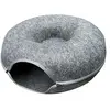 Tunnel Aumüller Donut pour chat  - gris