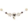 Heimess Ours Nature Chaîne de Poussette avec Hochet Multicolore