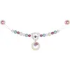 Chaîne de poussette en bois Géométrie Violet Heimess® - Accessoire Bé