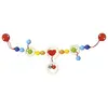 Chaîne de poussette Coeurs Arc en Ciel Heimess - Jouets bébé Bio