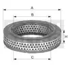 Filtre à air Mann filter C 3576
