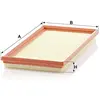 Mann filter C 3361-2 Filtre à air - VÉHICULE DE TOURISME + UTILITAIRES