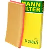 Mann filter C 3483/1 Filtre à air - VÉHICULE DE TOURISME + UTILITAIRES