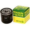 Mann filter W 712/80 Filtre à huile - VÉHICULE DE TOURISME + UTILITAIRES