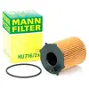 Mann filter HU 716/2 x Filtre à huile - VÉHICULE DE TOURISME + UTILITAIRES, Black