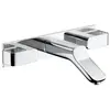 Hansgrohe AXOR Urquiola Set de finition Mélangeur lavabo 3 trous mural bec court chromé
