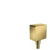 hansgrohe FixFit Coude de raccordement Square, aspect doré poli, 26455990